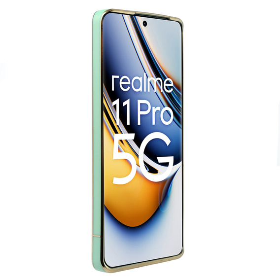 Etui do Realme 11 Pro 5G / Pro+ 5G, Glamour CamShield, miętowe