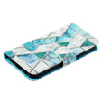 Etui z klapką do Samsung Galaxy A35 5G, Wallet, Marble zielone