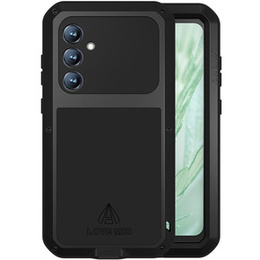Etui Love Mei do Samsung Galaxy S23 FE, pancerne ze szkłem, czarne