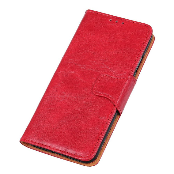 Skórzane Etui Wallet do Samsung Galaxy A50/A50S/A30S, czerwone