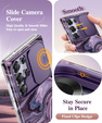 Etui GVIEWIN do Samsung Galaxy S25 Ultra – Quicksand/Purple