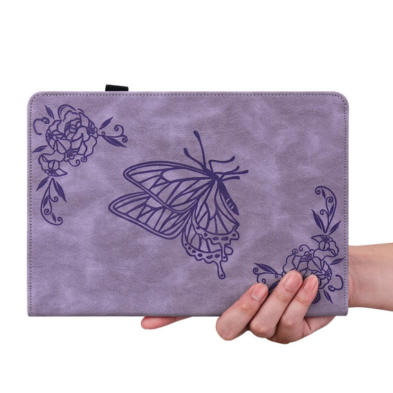 Etui do Lenovo Tab M11, Butterfly, fioletowe