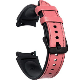 Pasek Skórzany do Samsung Galaxy Watch 4/5/6 40/42/43/44/45/46/47mm, Różowy