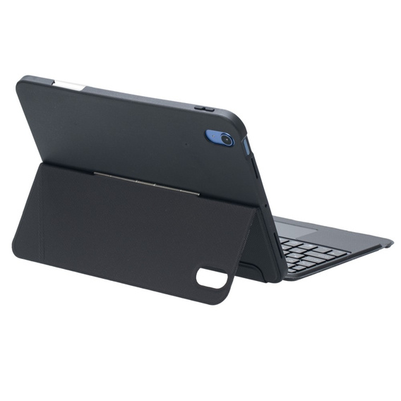 Etui z klawiaturą do iPad 10.9" 2022 (10 gen.) / iPad 11" 2025 A16 (11 gen.), keyboard Pen Slot, czarne