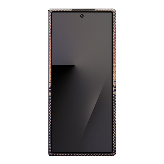 Etui do Samsung Galaxy Z Fold7 5G - magnetyczne z włókna aramidowego, pomarańczowe
