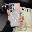 Etui do Samsung Galaxy S25 Ultra MagSafe Laser TPU z paskiem – białe/kolorowe