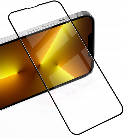 2x Szkło Hartowane do iPhone 13 Pro Max, ERBORD 3D pełne, szybka na cały ekran