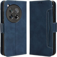 Etui z klapką do OnePlus 12 5G, Card Slot, niebieskie