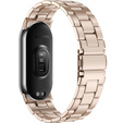 Bransoleta Stalowa do Xiaomi Smart Band 10 / 9 / 8, Różowe rose gold