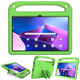 Etui dla dzieci do Lenovo Tab M10 Plus 10.6 Gen 3 TB-125F TB-128F, dziecięce z uchwytem, Zielone