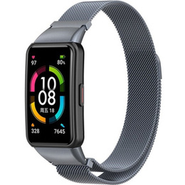 Pasek Bransoleta Milanese do Huawei Band 6, Szary