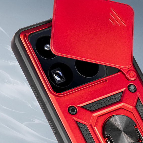 Etui pancerne do Xiaomi 15T Pro, CamShield Slide, czerwone