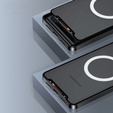 Etui z ochroną aparatu do Samsung Galaxy S24+ Plus, CamShield MagSafe, przezroczyste / czarne