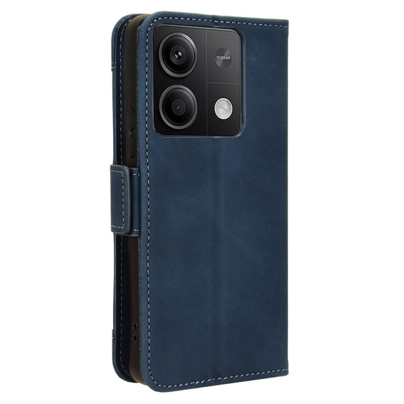 Etui z klapką do Xiaomi Redmi Note 13 5G, Card Slot, niebieskie