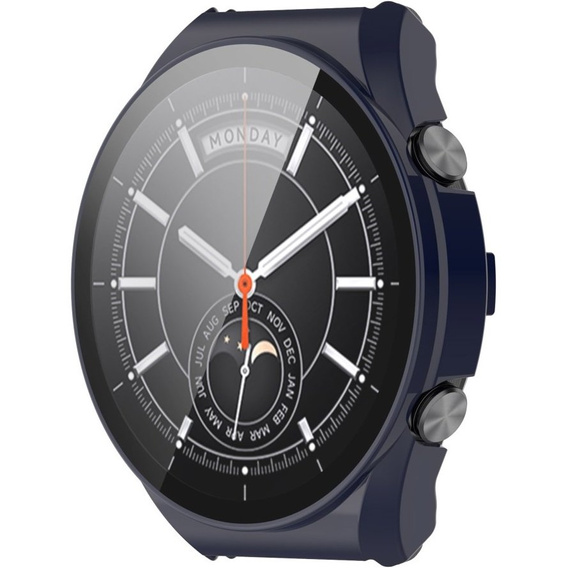 Etui + Szkło 2w1 do Xiaomi Watch S1, Dark Blue