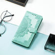 Etui z klapką do Motorola Edge 60 / 60 Fusion, Mandala, zielone