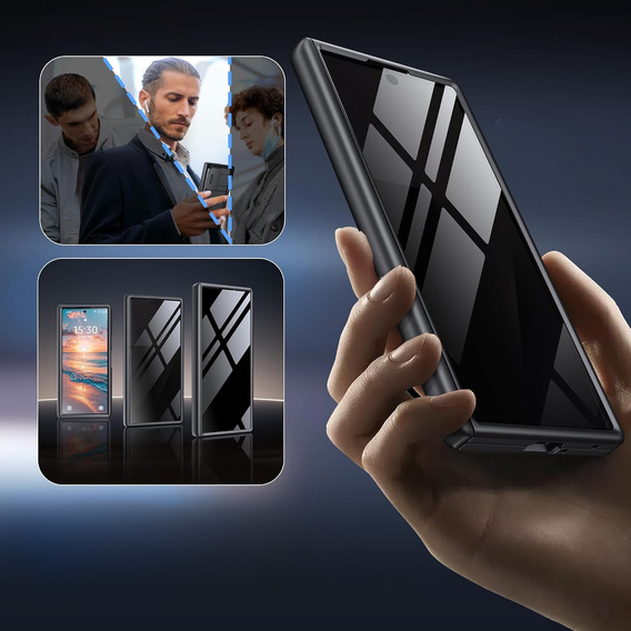 Etui do Samsung Galaxy Z Fold7, Tongate Wallet, czarne