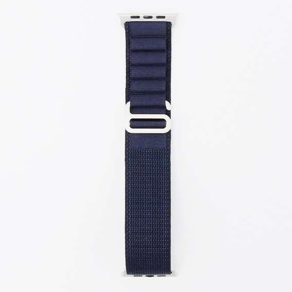Pasek Nylonowy do Apple Watch 1/2/3/4/5/6/7/8/9/10/11/SE Ultra 1/2/3 42/44/45/46/49mm, Granatowy
