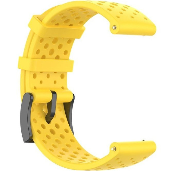 Pasek Silikonowy do Suunto 9 24mm - Żółty