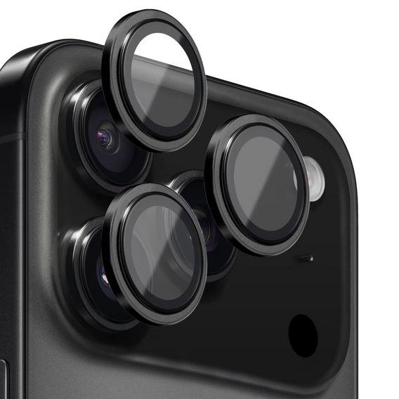 2x Szkło na aparat ERBORD OPTIK Pro do iPhone 17 Pro / 17 Pro Max, czarne