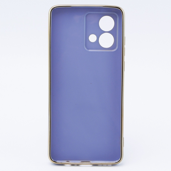 Etui do Motorola Moto G84 5G, Glamour CamShield, niebieskie