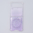 Etui do Samsung Galaxy Z Flip 4 5G, Sparkle, do Magsafe, fioletowe