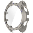 2w1 Etui + Szkło Hartowane do Garmin Fenix 8 43mm, Tytanowy / Niebieski