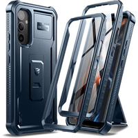 Etui pancerne do Samsung Galaxy A34 5G, Dexnor Full Body (Two Frames), niebieskie