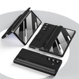 Etui do Samsung Galaxy Z Fold7 5G, z podstawką, szkłem i rysikiem - czarne