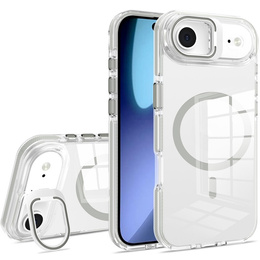 Etui do iPhone Air, do MagSafe, z podstawką, przezroczyste z szarymi akcentami