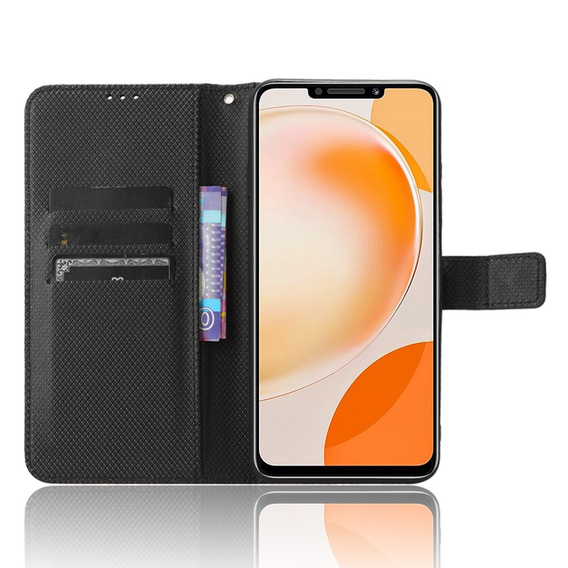 Etui z klapką do Huawei Nova Y91 4G, Wallet Smart Magnet, czarne