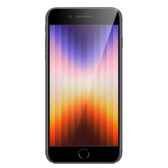 2x Szkło Hartowane do iPhone 7/8/SE 2020/SE 2022, ERBORD 3D pełne, szybka na cały ekran
