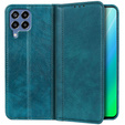 Etui z klapką do Samsung Galaxy M33 5G, Wallet Litchi Leather, zielone