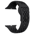 Pasek Silikonowy do Apple Watch 1/2/3/4/5/6/7/8/9/10/11/SE Ultra 1/2/3 42/44/45/46/49mm, Czarny