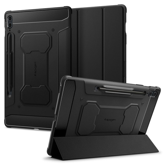 Etui SPIGEN do Samsung Galaxy Tab S10+/S9 FE+ Plus 12.4 X610 / X616B, Rugged Armor Pro, Czarne