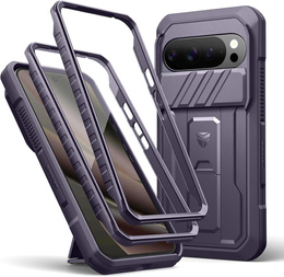Etui pancerne do Google Pixel 10 Pro XL, Dexnor Full Body (Two Frames) - fioletowe