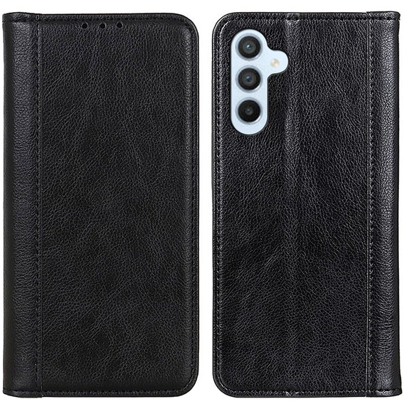 Etui do Samsung Galaxy M34, Wallet Litchi Leather, czarne