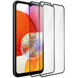 2x Szkło Hartowane do Samsung Galaxy A14 4G / A14 5G, ERBORD 3D pełne, szybka na cały ekran