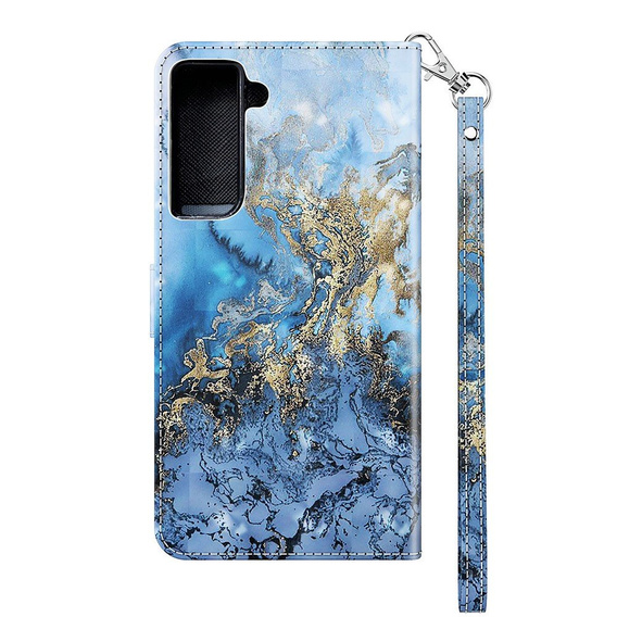 Etui Wallet do Samsung Galaxy S21 FE, Light Spots Decor, Milky Way