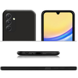 Etui do Samsung Galaxy A15, Silicone Lite, czarne + szkło 9H