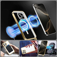 Etui do iPhone 16 Pro, Electro MagSafe, złote + Szkło na ekran + Smycz