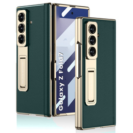 Etui GKK do Samsung Galaxy Z Fold7 5G ze szkłem i podstawką – zielone