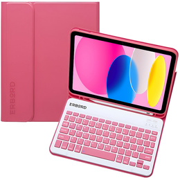 Etui z klawiaturą do iPad 11" 2025 A16 (11 gen.) / iPad 10.9" 2022 (10 gen.), Pen Slot, magenta