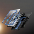 Etui do Samsung Galaxy S24 Ultra, Tongate MECH Series Clip, niebieskie