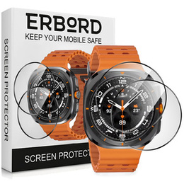 2x Szkło Hybrydowe ERBORD do Samsung Galaxy Watch Ultra 47mm (2025 / 2024)