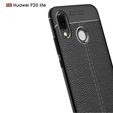 Czarne Etui Football Grain TPU Case do Huawei P20 Lite