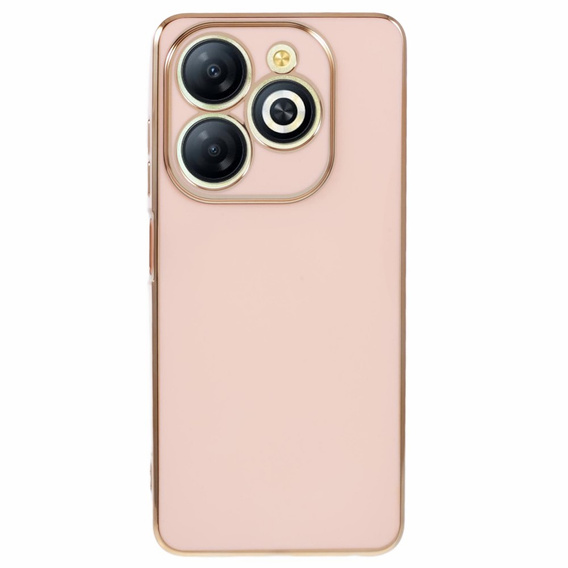 Etui do Infinix Hot 40i, Glamour CamShield, różowe rose gold