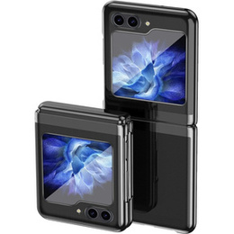 Etui do Samsung Galaxy Z Flip7 FE / Z Flip6, PC Case, przezroczyste / czarne