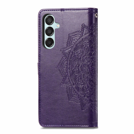 Etui z klapką do Samsung Galaxy M15 5G, Mandala, fioletowe