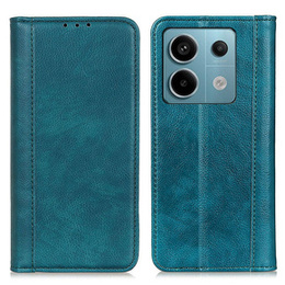 Etui do Xiaomi Redmi Note 13 Pro 5G, Wallet Litchi Leather, zielone